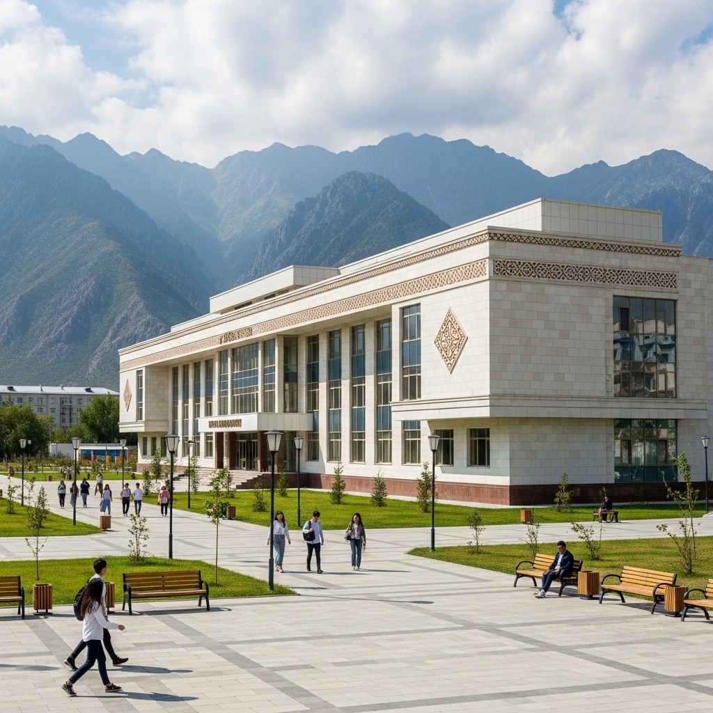 KVIT Campus Building with Mountain Backdrop